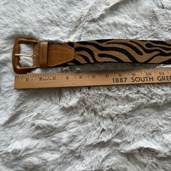 Another Line Inc Tan & Black Animal Print Belt.  Size M - Picture 5 of 11